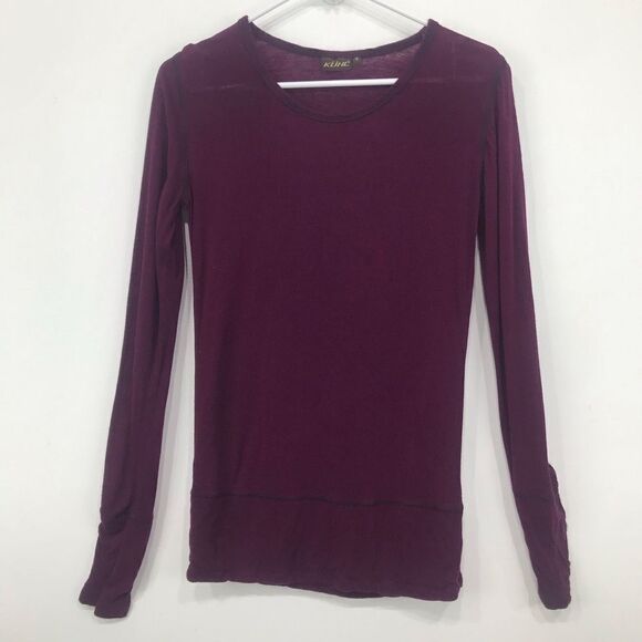 Kuhl Maroon Wool Blend Performance Base Layer Long Sleeve Pullover Shirt - Picture 1 of 15
